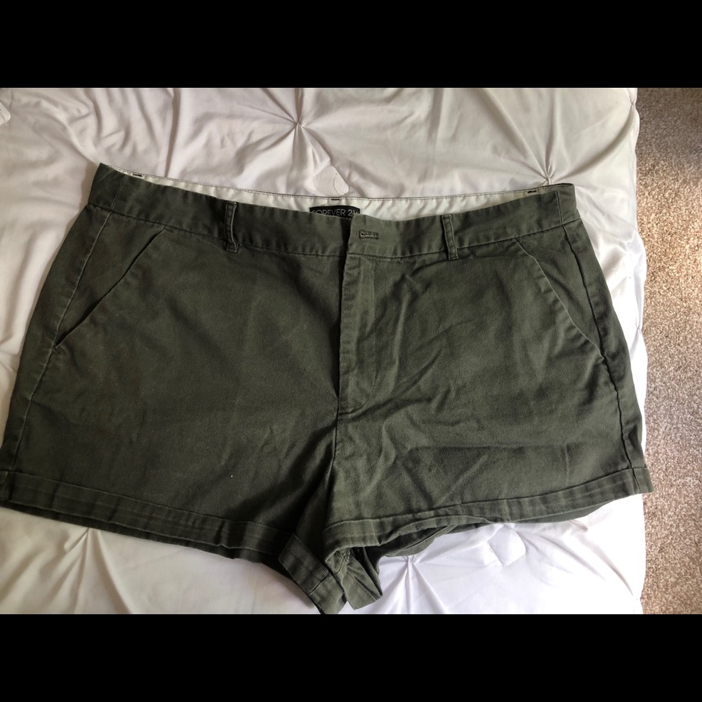 Forever 21+ Green  Shorts